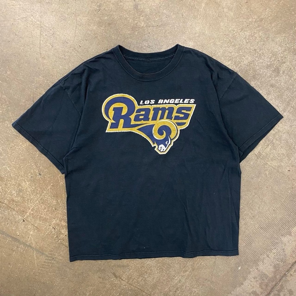 Vintage Los Angeles Rams NFL Football Logo T-Shirt Size XL